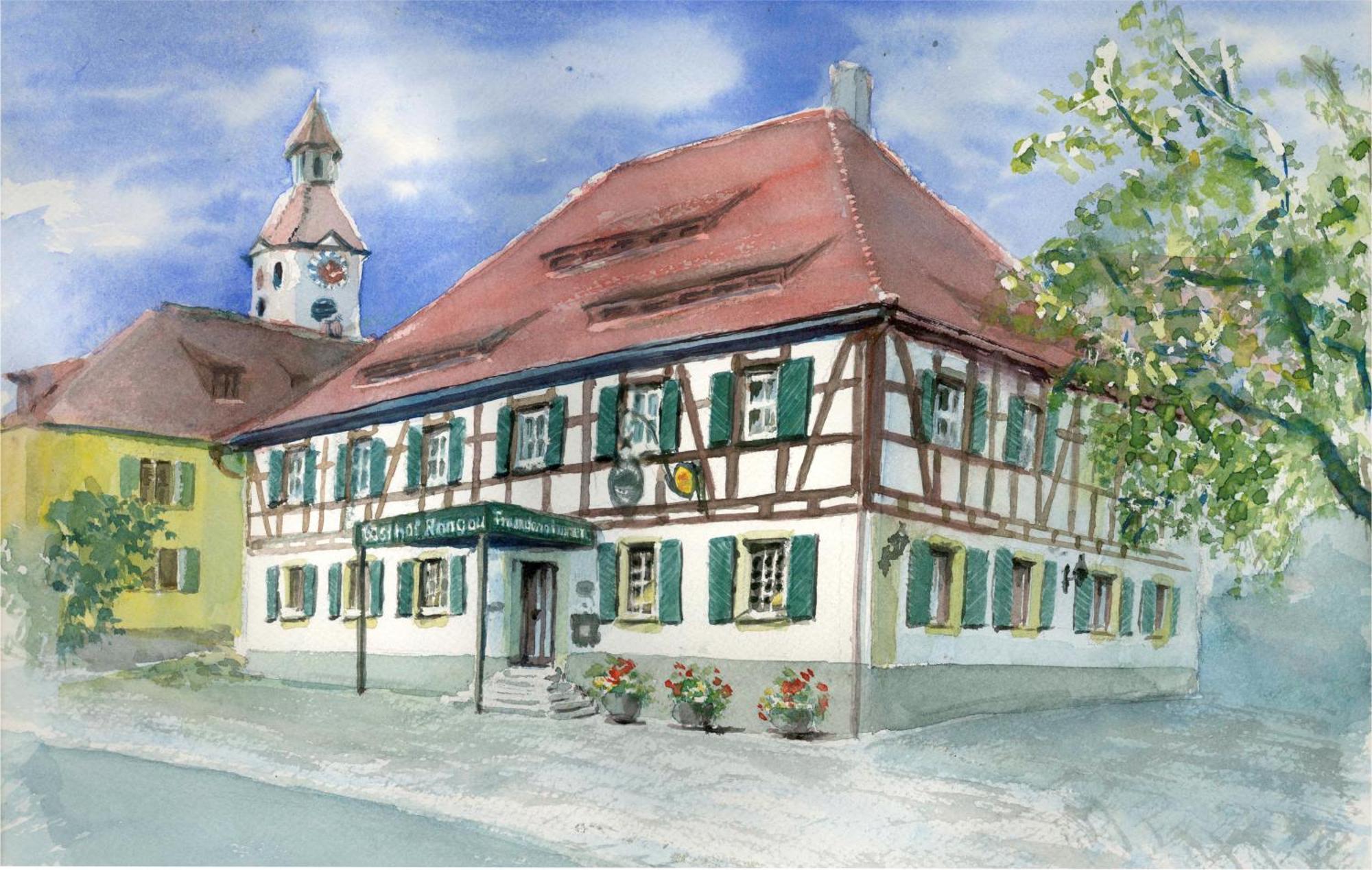 Landhotel Rangau Gasthof & Brennerei Markt Erlbach Exterior foto
